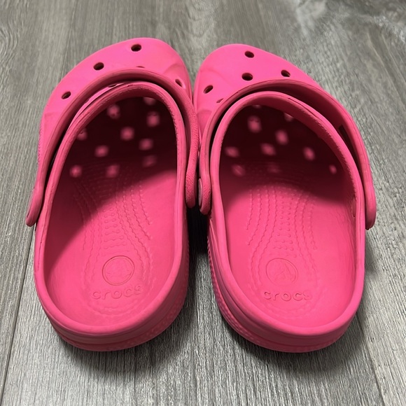 Crocs, kids slip on clogs/pink/size J1 - Picture 3 of 9